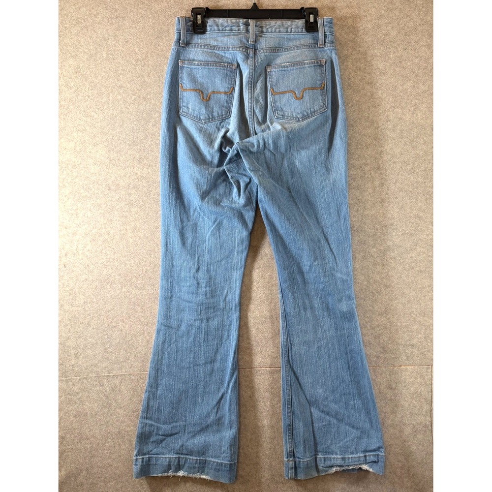 Kimes Ranch Jennifer Jeans 4/32 Western Flare Light Wash Distressed Blue Denim - Picture 6 of 11